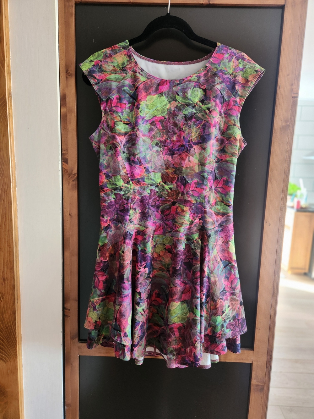 Lululemon Everlux Mesh-Back Tennis Dress Vivid Floral - Size 10